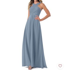 Azazie Kaleigh Dusty Blue A6